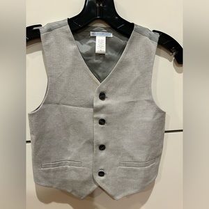 Janie and Jack grey vest boys size 6